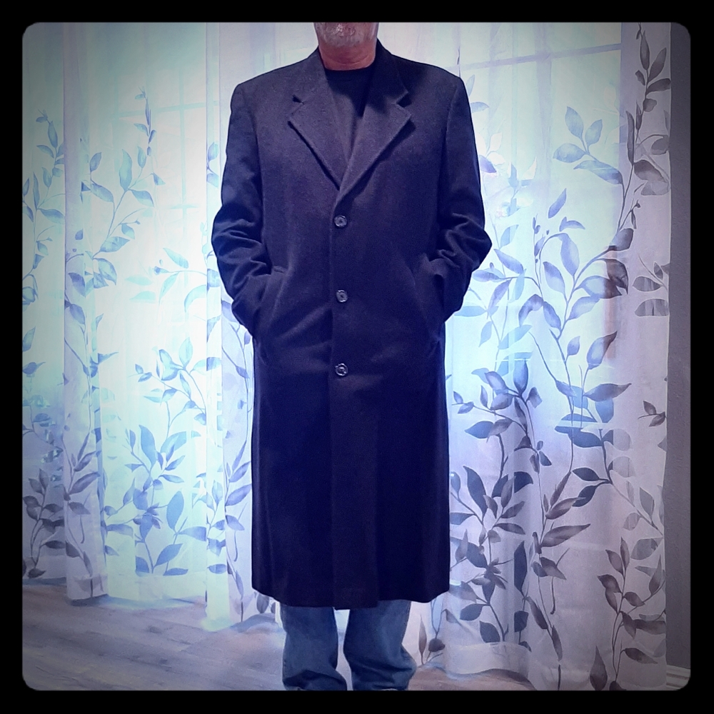 Mens Cashmere Blend Topcoat